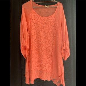 Large coral top